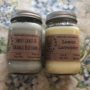 Wood wick candles